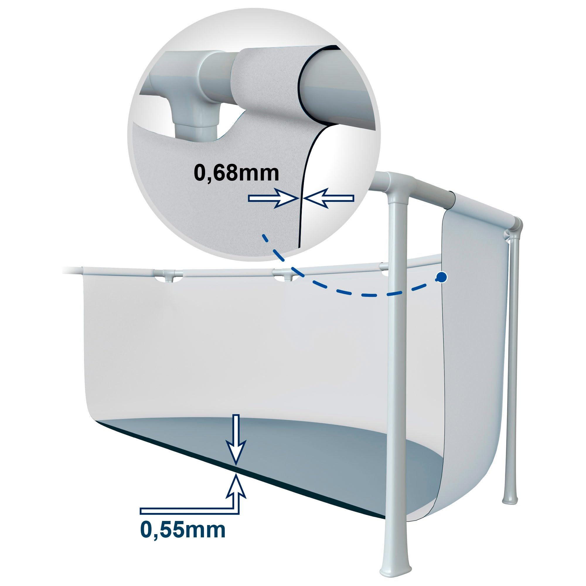 Intex - Piscina Desmontable, Ultra XTR, Gris Oscuro, D488x122 cm, Capacidad para 19.156 litros, Escalera, Tapiz, Cobertor, Estructura metálica, Montaje 45 Minutos, Conexiones Ø38 mm (56089)