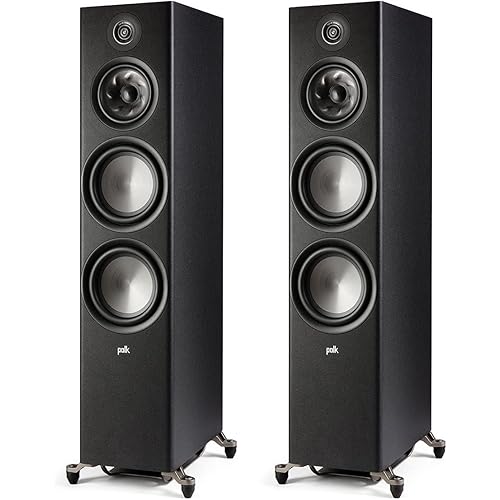 Polk Audio Reserve R700 Flagship Floorstanding Loudspeakers - Pair (Black)