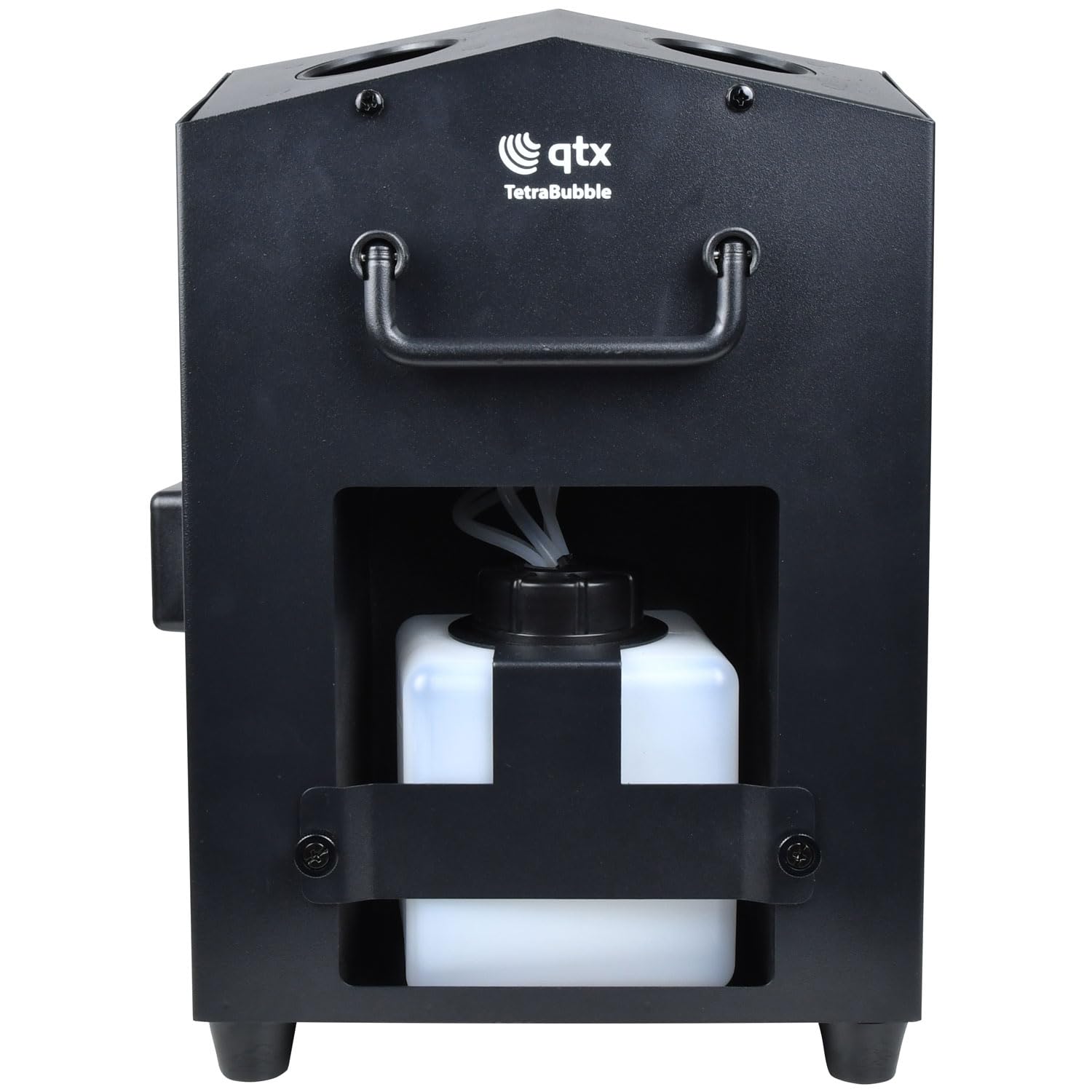 QTX Tetra Seifenblasenmaschine | Professioneller Hochleistungs-4-Rad-Bubble-Maker mit kabelloser Fernbedienung und 1,2 l Tank | Tragbarer Seifenblasengenerator für Partys, Hochzeiten, Veranstaltungen