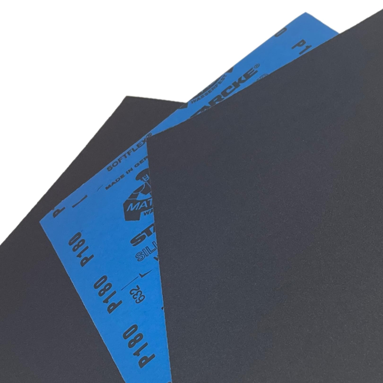 Starcke Matador Wet & Dry Sandpaper Sheets // Silicone Carbide Full Size 230x280mm Sanding Sheets // 80 Grit - 3000 Grit (10, 180 Grit)