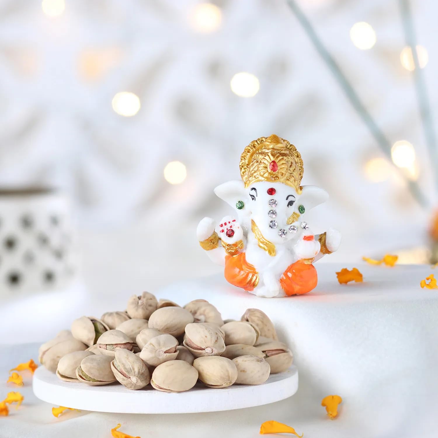 Tasty Pistachio Gift With Ganeshji Idol | Diwali Gift Hamper | Diwali Dry Fruit Gift Pack | 56-image-31