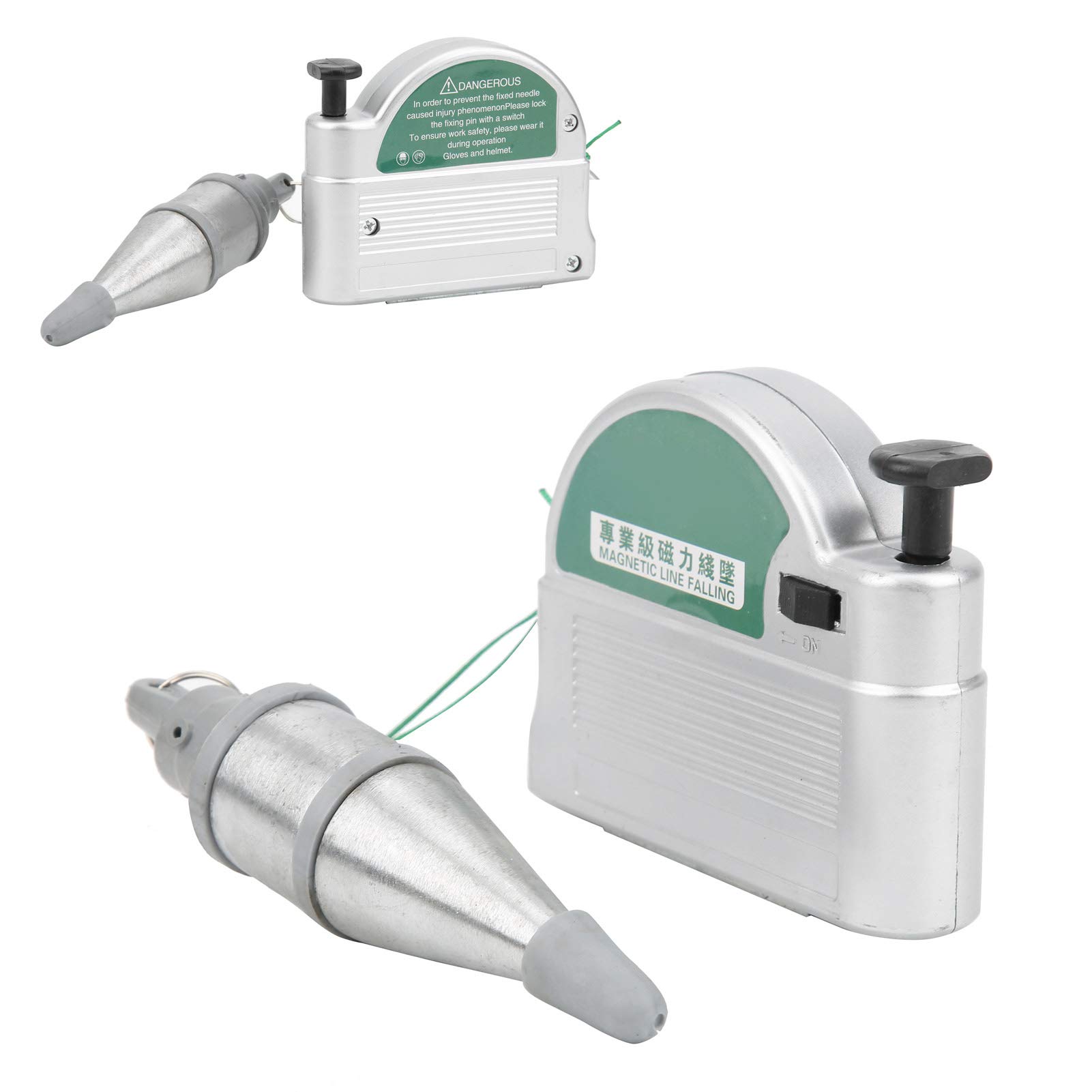 Martillo de Alambre Magnético, Diseño Portátil de Plomada Distancia Ajustable Flexible para Medición de Verticalidad