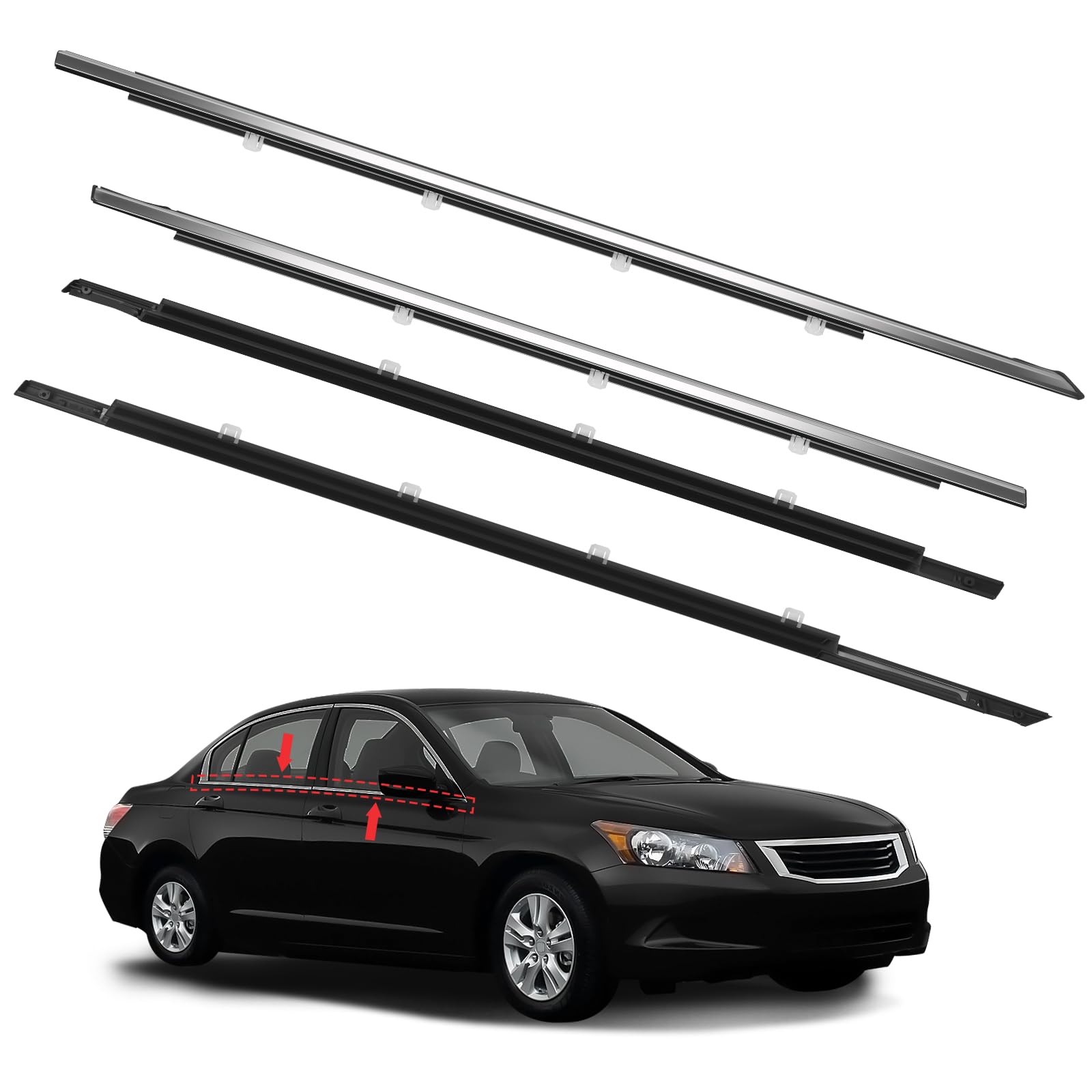 kafkof window molding trim for Honda Accord