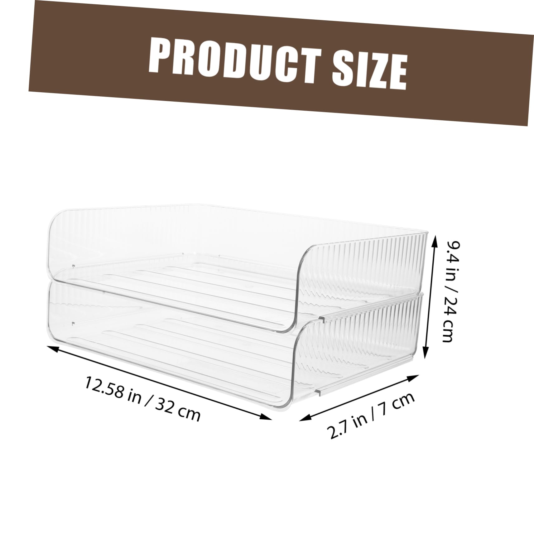 Homoyoyo Organizer Documenti da Scrivania 2 Pezzi in Plastico Leggero