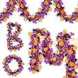 couronne d'office ancienne 【Matériau】La guirlande de feuilles est fabriquée en plastique doux et durable, difficile à tomber ; la texture des feuilles d'automne des vignes est très claire, réaliste, proche de la nature et la couleur est similaire aux vraies feuilles d'automne; vous n'avez pas à vous soucier de leur exposition au vent, à la pluie et au soleil.