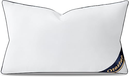OTOSTAR Almohadas decorativas de 12 x 20 pulgadas con funda de algodón 100 % algodón, almohadas rectangulares para sofá, silla, almohadas