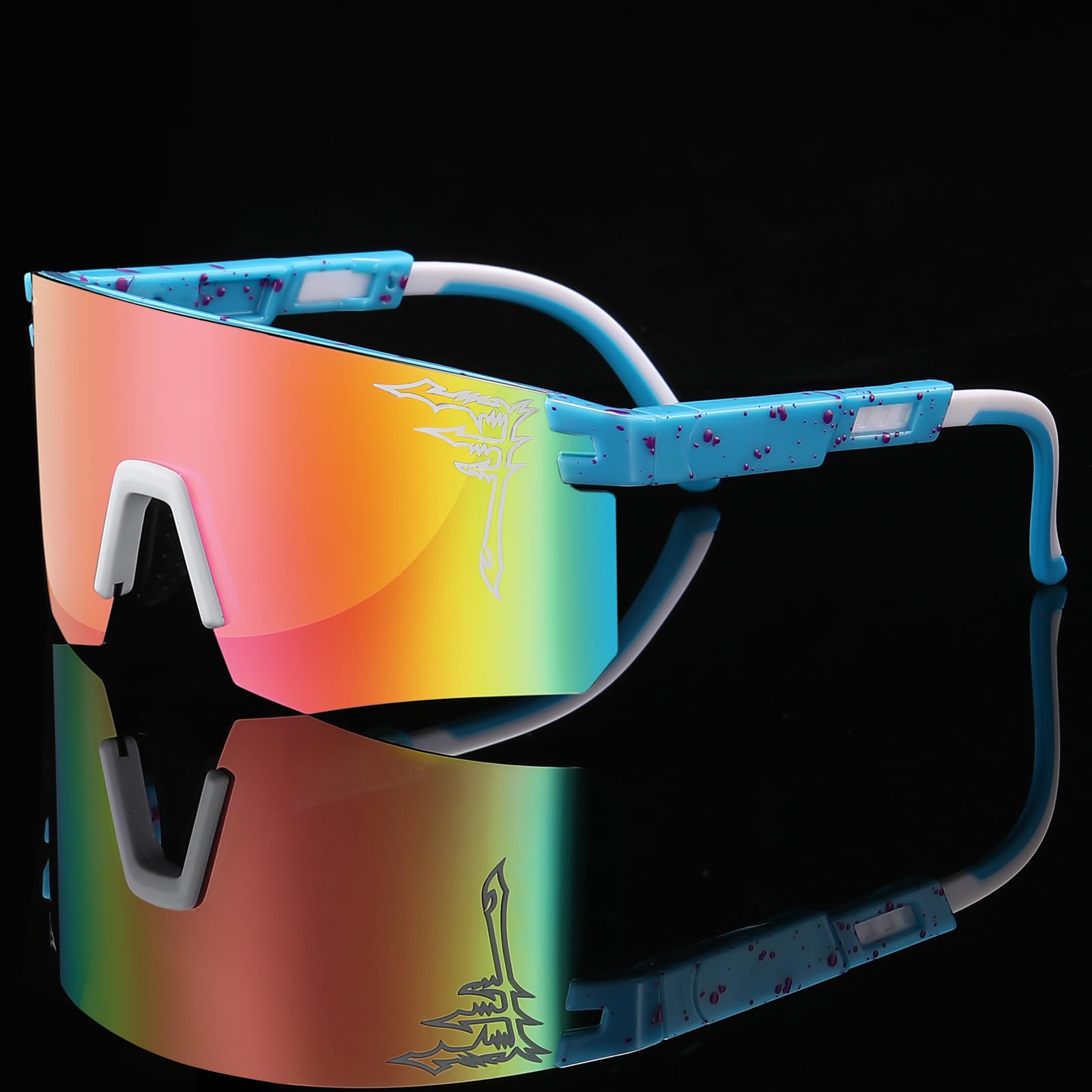 FIXEROS Polarisierte Baseball-Sonnenbrille für Erwachsene und Jugendliche, Jungen, Mädchen, Kinder, UV400, für Herren und Damen, Radsportbrille