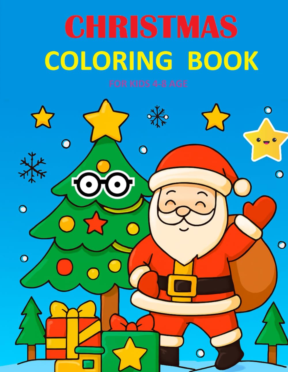 Christmas coloring book for kids 4-8 age