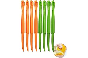 ABINLIN 8-Piece Citrus Peeler Set: Effortless Citrus Peeling in Vibrant Colors