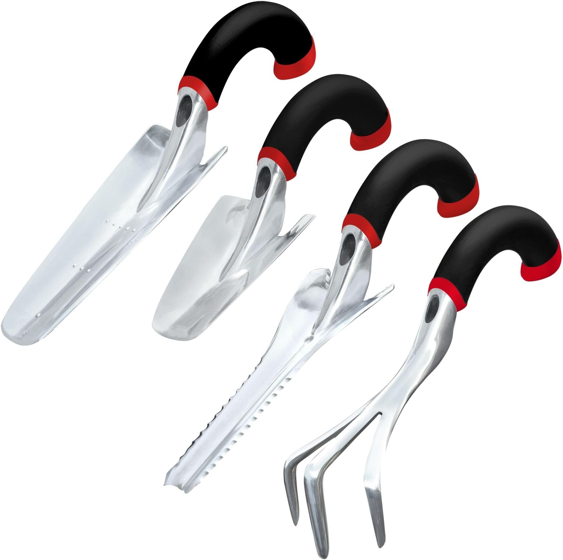 Radius Garden 30411 Ergonomic Garden Hand Tool Set, Red