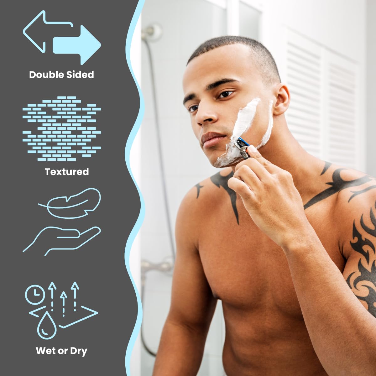 Toallas faciales desechables grandes, toallitas faciales, toallas faciales súper suaves y gruesas, toallas faciales de viaje XL, pañuelos desmaquillantes diarios, paños de limpieza facial seca para