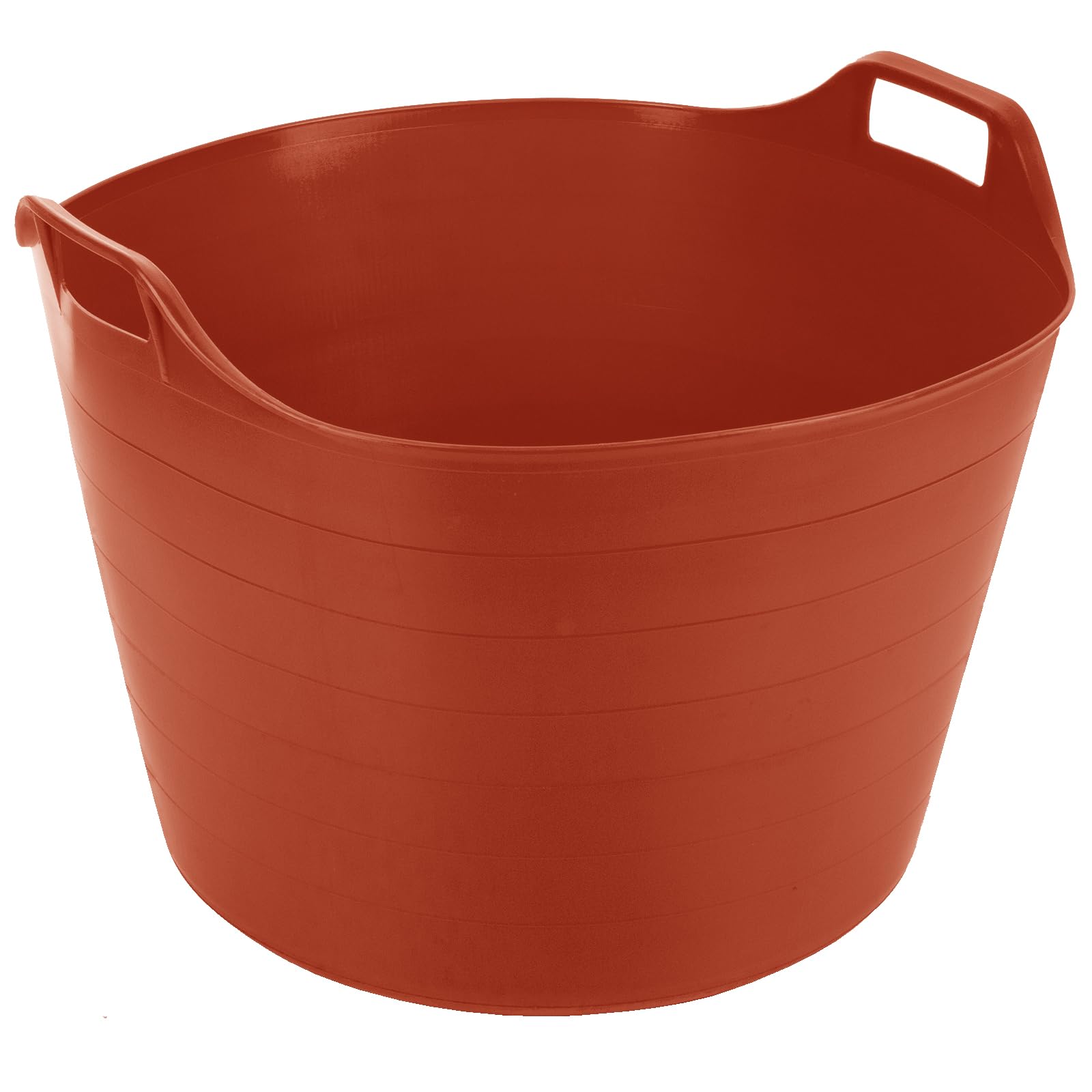 TENLITE Extra large 76l flexi tub bucket storage/flexi tub with handles for Home and Garden - Orange