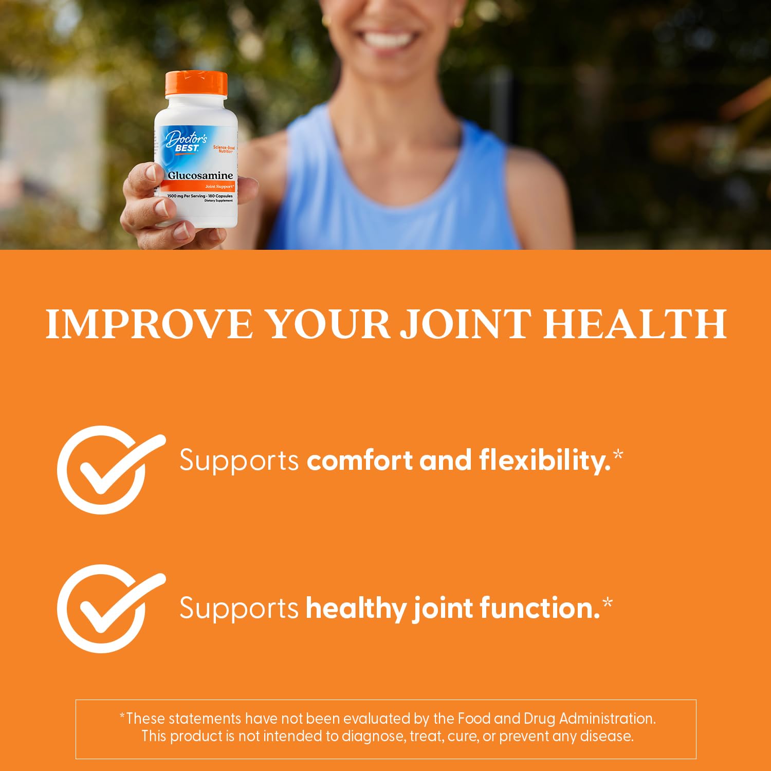 Doctor's Best, Best Glucosamine Sulfate (750 mg), Capsules, 180-Count 1