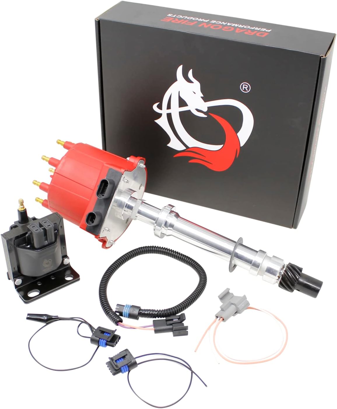 AIP Electronics Marine Tune Up Set Complete with EST Distributor Coil Timing Shunt & Wiring Harnesses Compatible Replacement with Mercruiser Penta OMC 5.0L 5.7L 7.4L 8.2L V8 OEM Fit Kit-1536