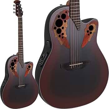 ⚫︎OVATION Celebrity Elite CE44-RBB Ovation Celebrity Elite CE44-RBB Mid-Depth Acoustic-Electric