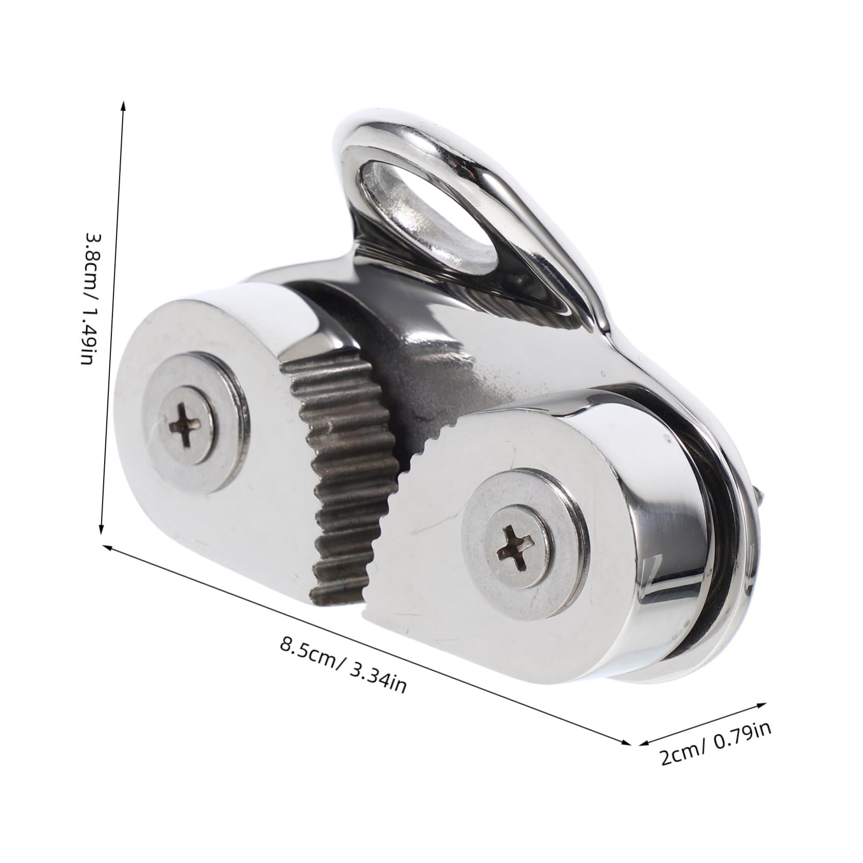 BESTonZON Morsetti in Metallo Inossidabile Resistente alla Corrosione con Rilascio Rapido, Fermo per Funi per Kayak e Accessori Nautici