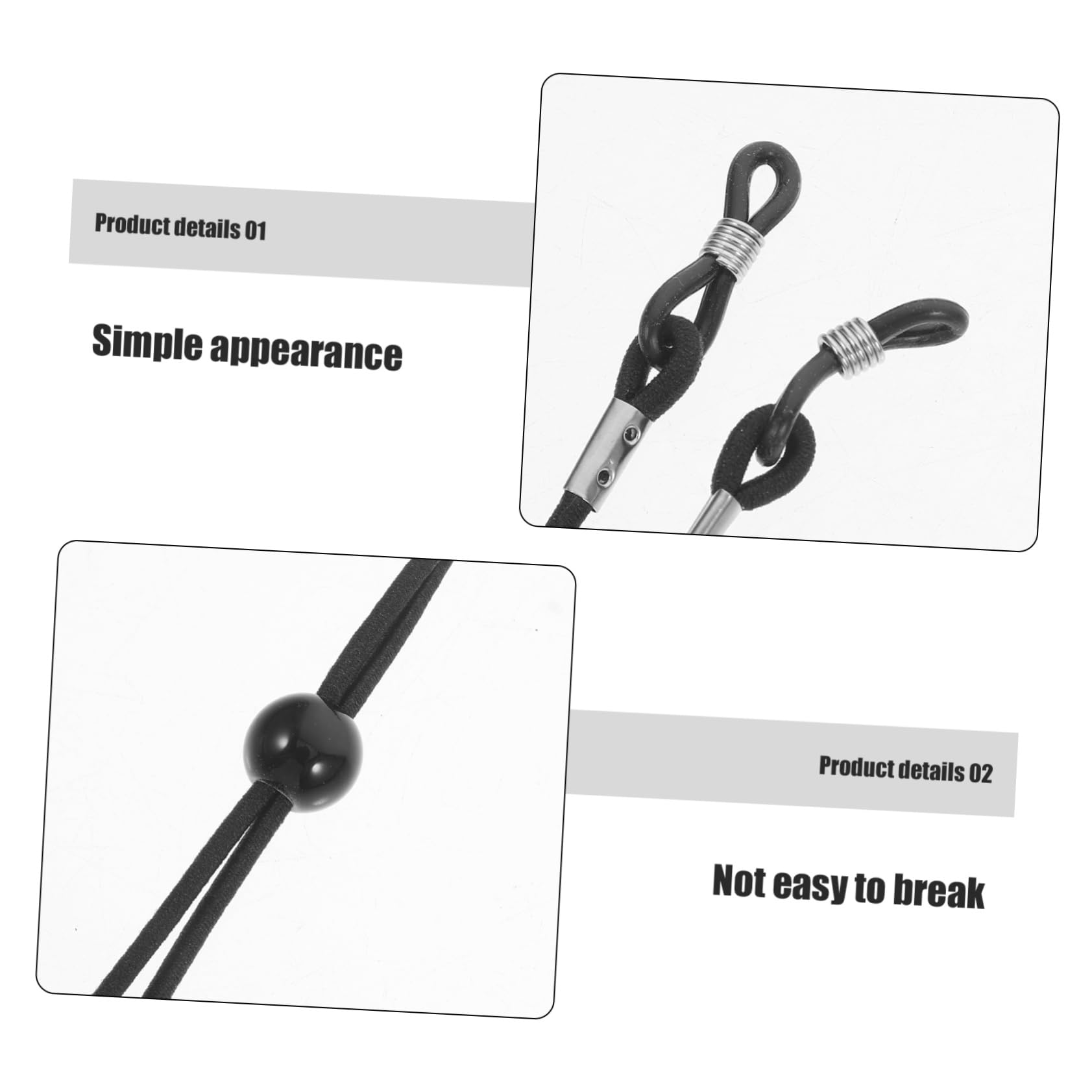 iplusmile 50pezzi Cinturino Per Occhiali Elastico Occhiali Lanyard Design Elegante e Pratico Per Uomo e Donna Per Mantenere e Mascherine Sempre Portata Di Mano