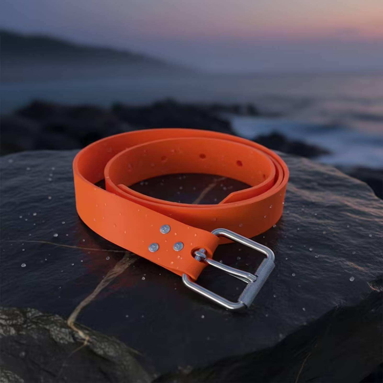 Ceinture de Plombage de Plongée Ceinture de Lest Sangle de Poids Ceinture Ajustable Silicone et Acier Inoxydable Boucle à Libération Rapide Maintien