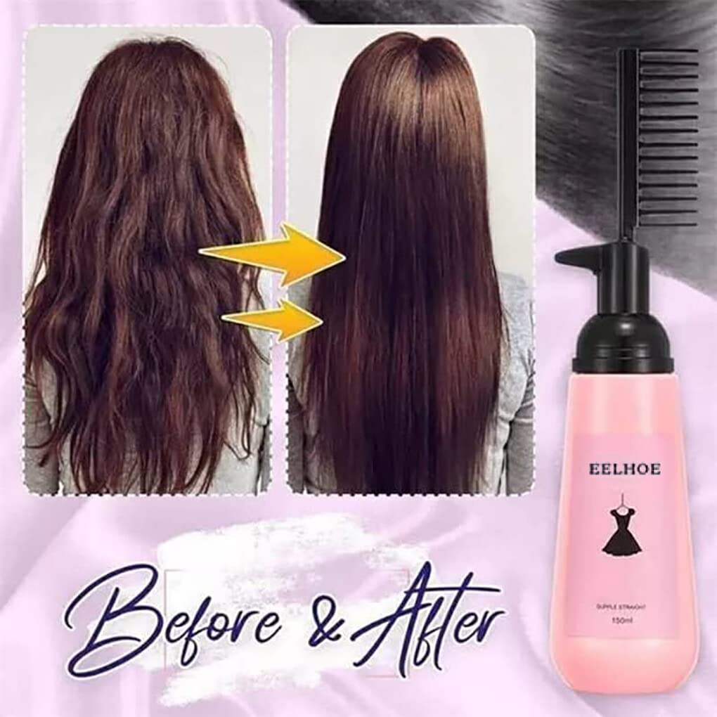 Crema para alisar el cabello rizado alisador portátil nutritivo