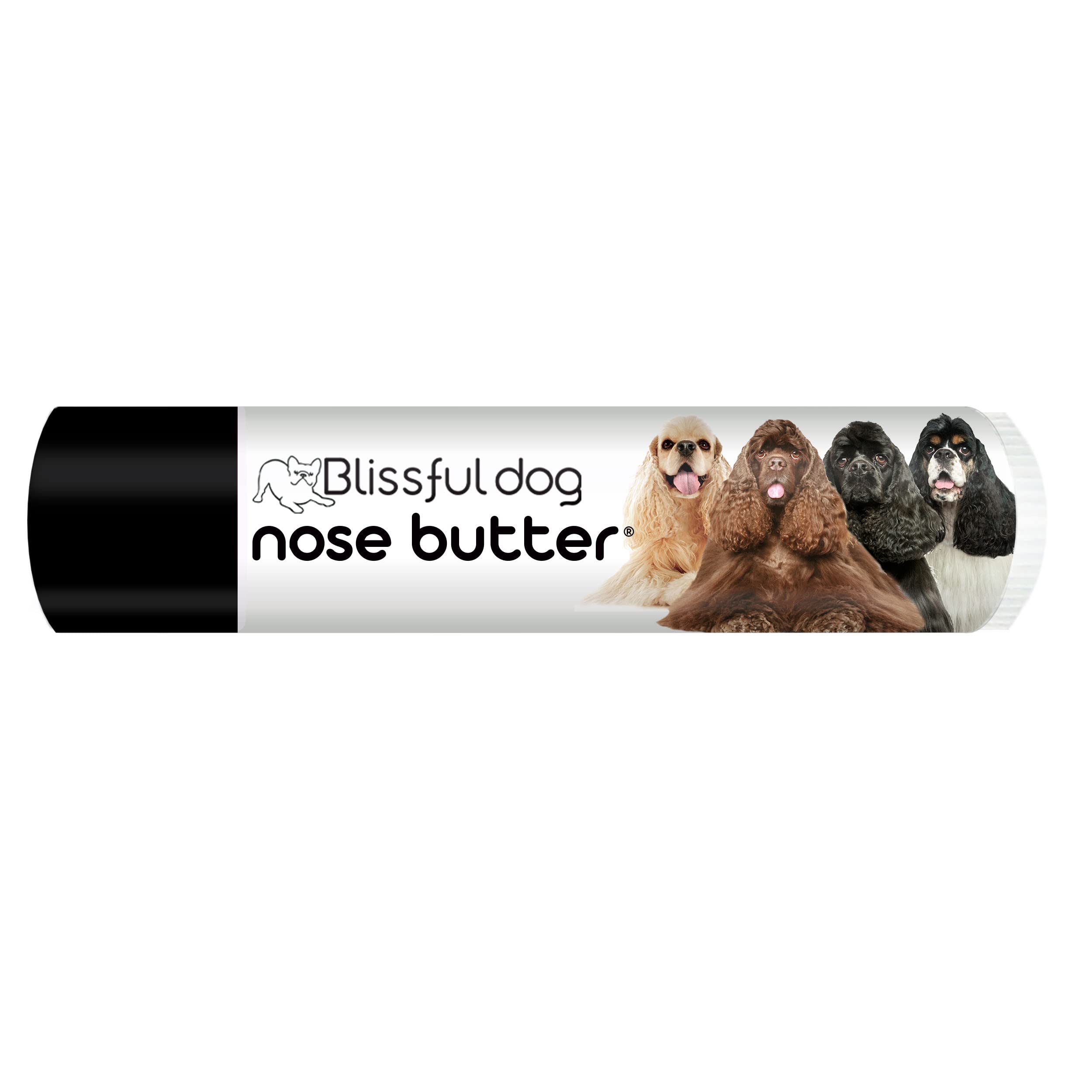 The Blissful Dog Cocker Spaniel Nose Butter, Versatile Dog Nose Balm for Dry Nose, Handcrafted Nose Moisturizer, Easy-to-Apply Dog Essentials, Unscented, 0.15 oz.