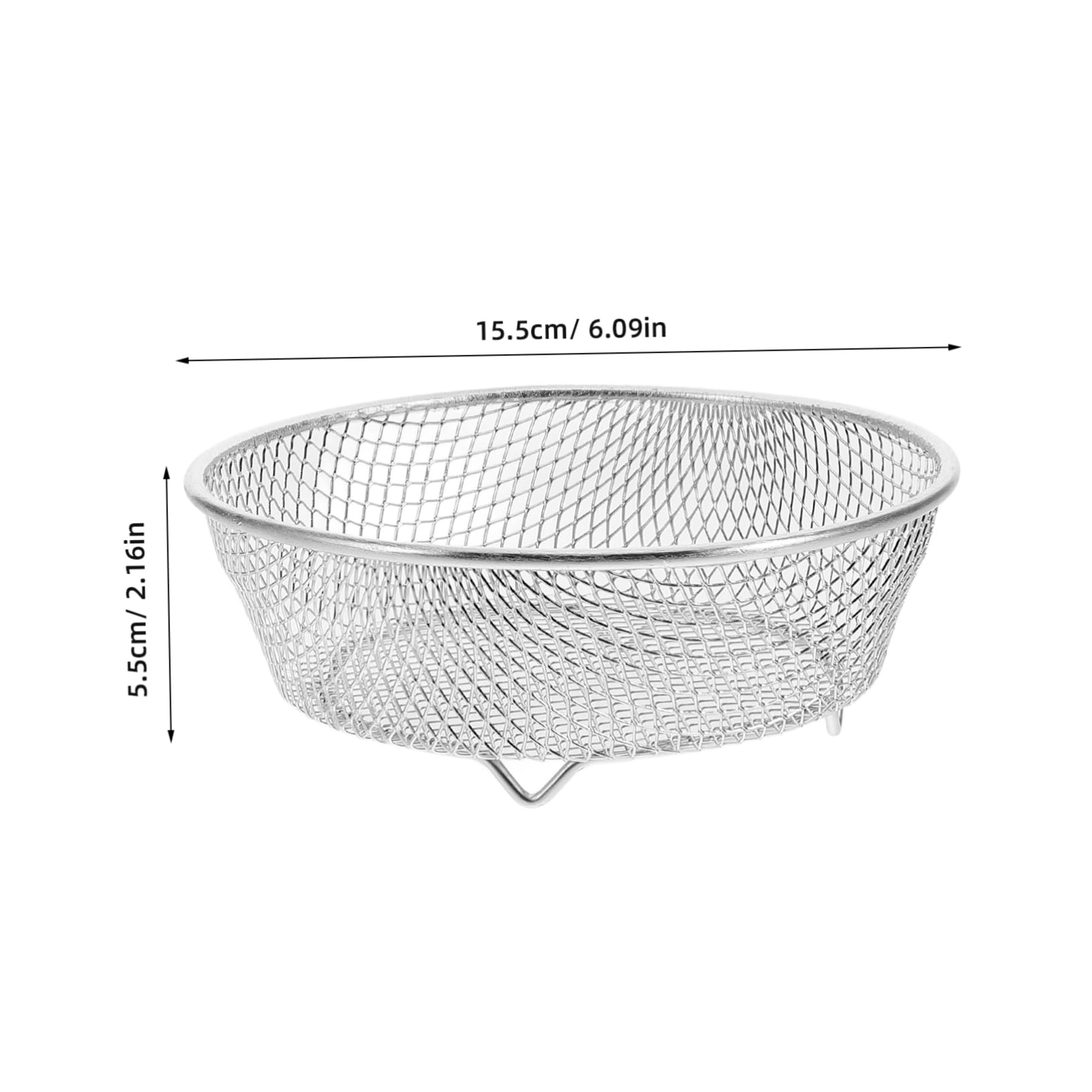 GANAZONO Stainless Steel Airfryer Basket Rack for Oven Barbecue Accessories Round Hanging Skewers Silver