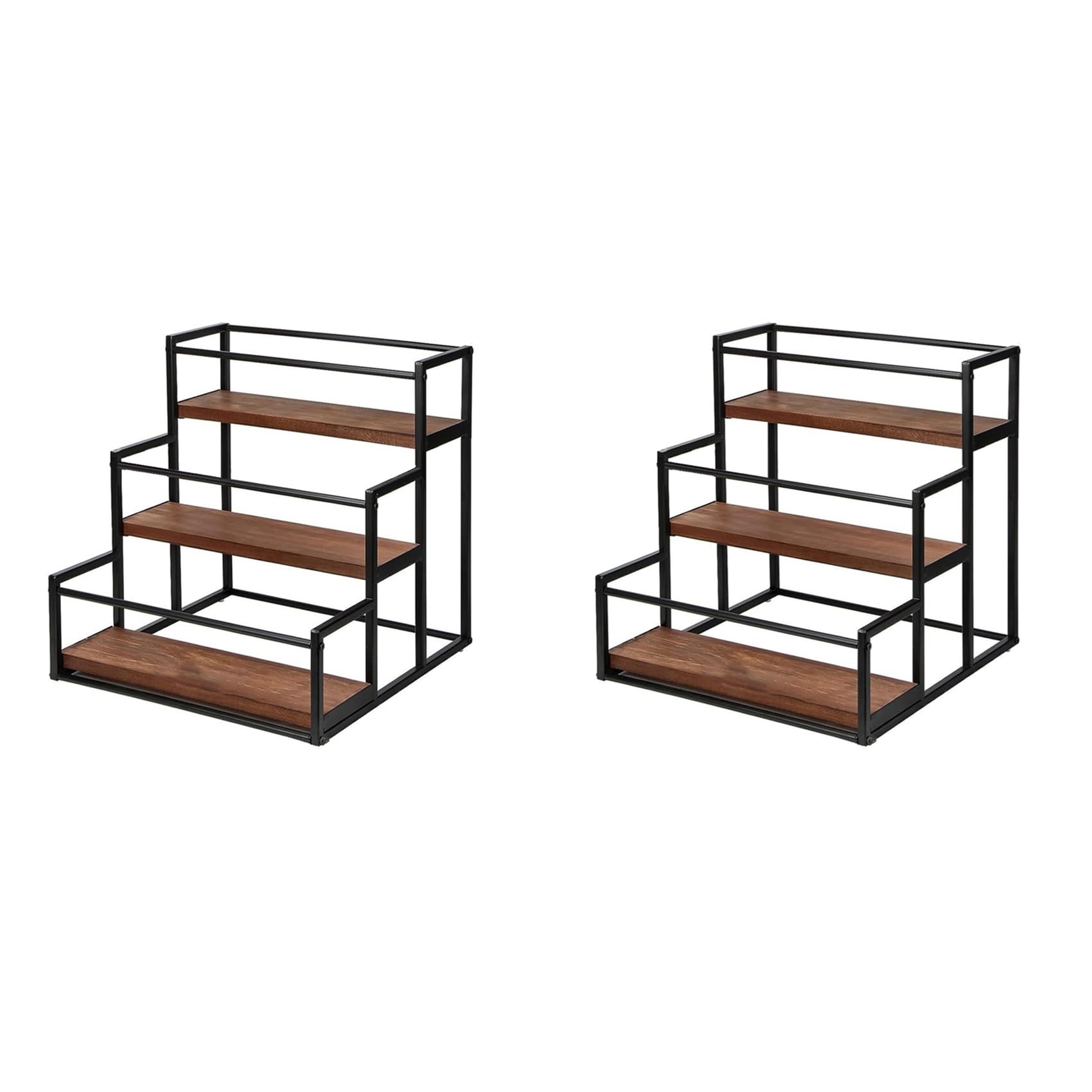 Hndhbfgrt 2X Coffee Syrup Rack 3-Storey Storage Rack Wine Rack Wine Rack Kitchen Seasoning