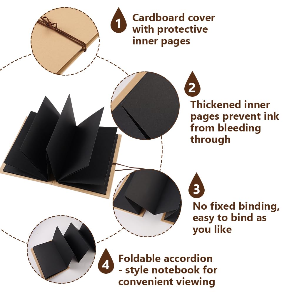 Album de Scrapbooking Bricolage, Album Pliable Accordéon de Style
