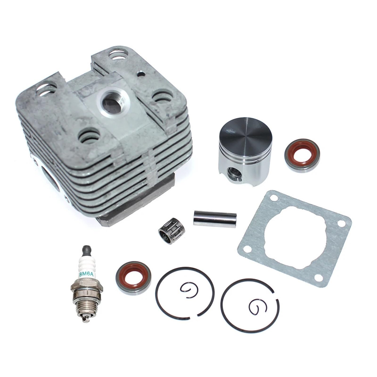 Dingmao Kits de pistón de cilindro de 38MM compatibles con desbrozadora Sthil, limpieza FS200 FS200R 41340201212 41340201207