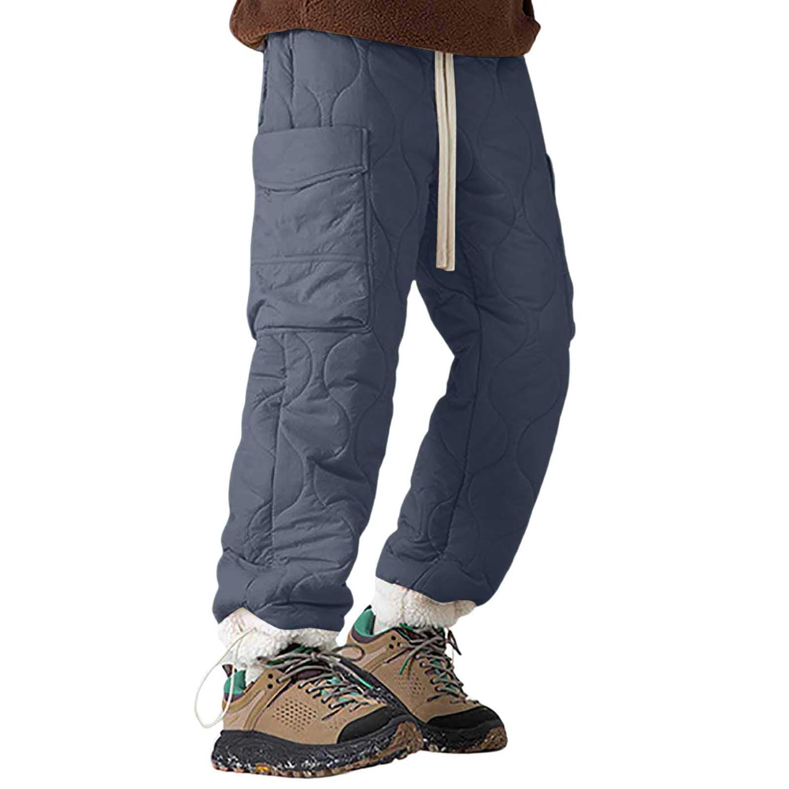 Pantalones De Chandal Hombre,Pantalones De Invierno para Hombre CáLidos Y FríOs para Deportes Al Aire Libre con Estampado De Calabaza Resistentes Al Viento Rectos Casuales Pantalones Gruesos