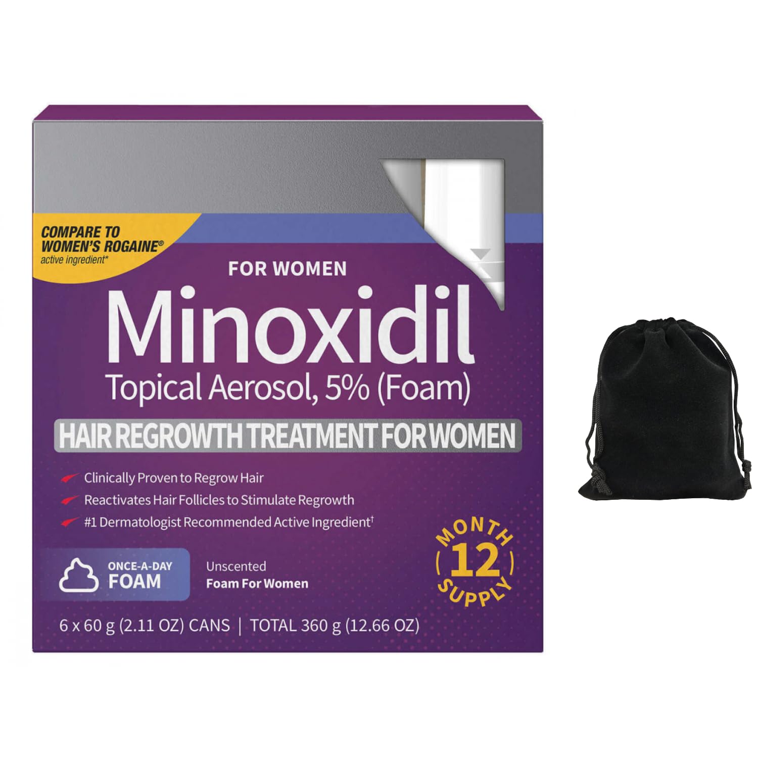 Amazon.com : Kirkland Signature 5% Minoxidil Foam for Women, Hair