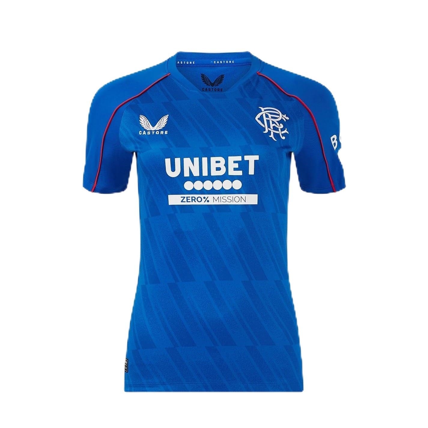 '24-'25 Rangers Home Shirt () Polyester Made By: Castore Women's Blue Extra Large