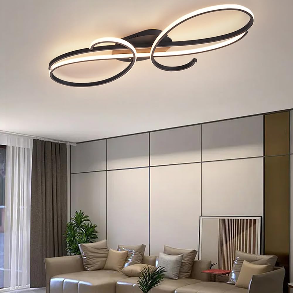 Nowoczesna, minimalistyczna lampa sufitowa do salonu, kreatywna sypialni w stylu nordyckim, aluminiowa lampa sufitowa do gabinetu, odpowiednia restauracji i hotelu, oprawa oświetleniowa.
