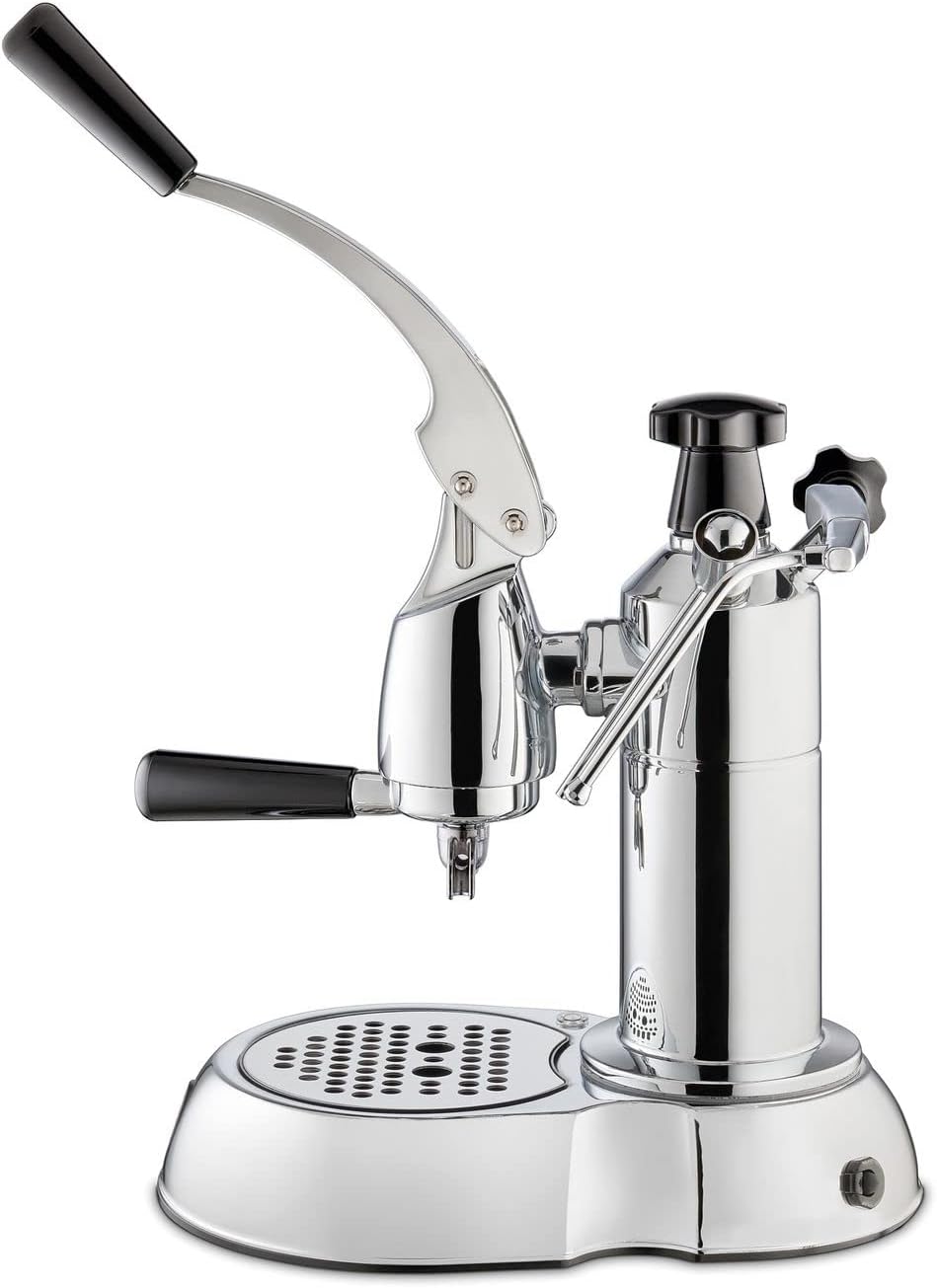 La Pavoni Smeg Stradivari Europiccola Lusso LPLSTL01EU - Caffettiera con maniglia a leva da 0,8 l, in acciaio La Pavoni Smeg Stradivari Europiccola Lusso LPLSTL01EU - Caffettiera con maniglia a leva da 0,8 l, in acciaio