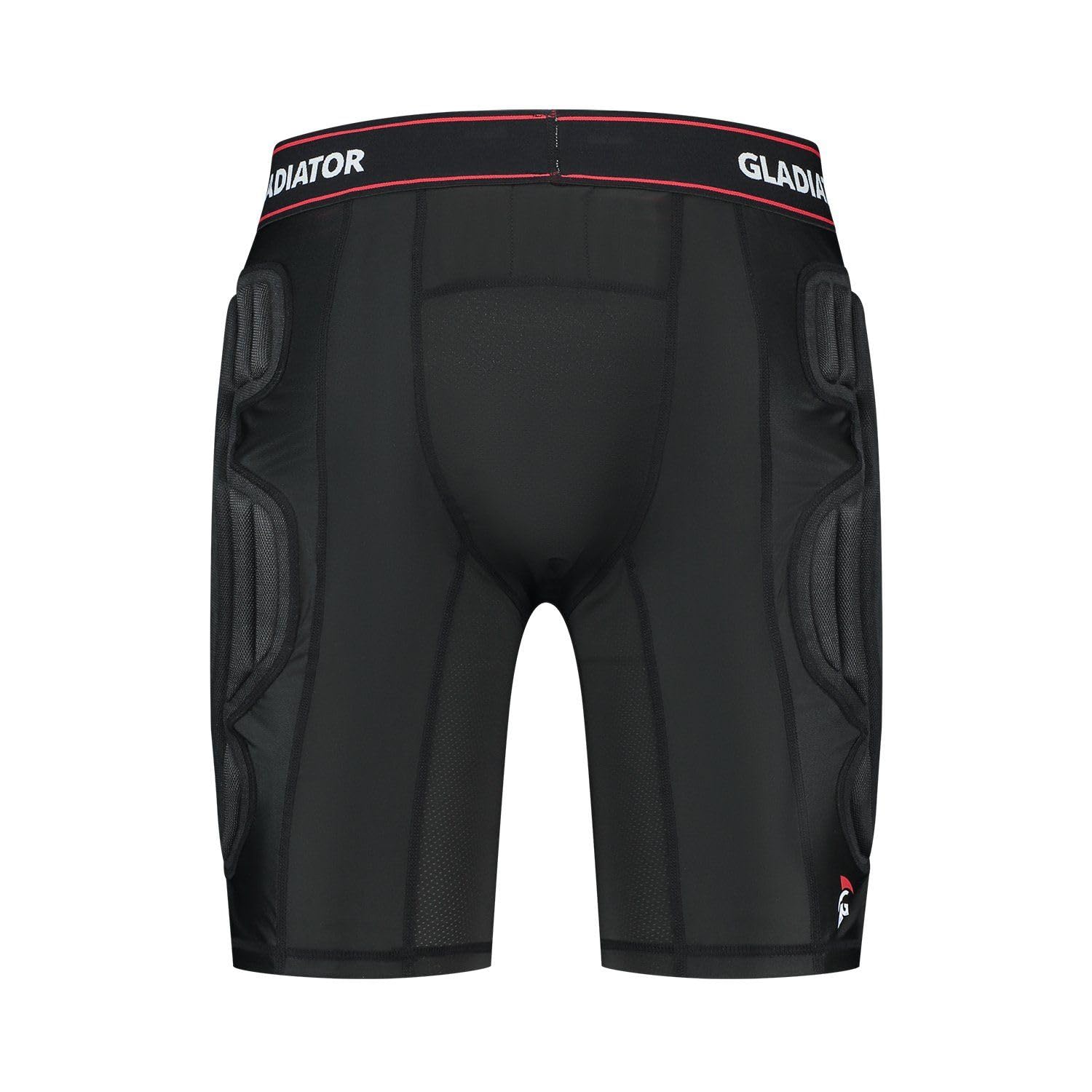 Torwarthose - Schutzhose kurz - Gepolstert an der Hüfte - Fußballhosen, Handballhose, Sporthose - Schwarz