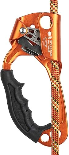 Miniatura 5 de SZCQ SRT - Equipo ergonómico para escalada de mano ascendente de aviación de aleación para montañismo, roca de rappel, mango izquierdo, arborista