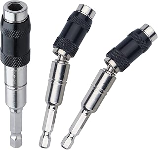 3 Packs Magnetic Swiveling Bit Tip Holder, 1/4'' Magnetic Rotary Drill Holder, Flexible Pivot Bit Holder - 20 Degree Bendable Magnetic Swivel Bit Holder by Jake Secer for Tight Spaces