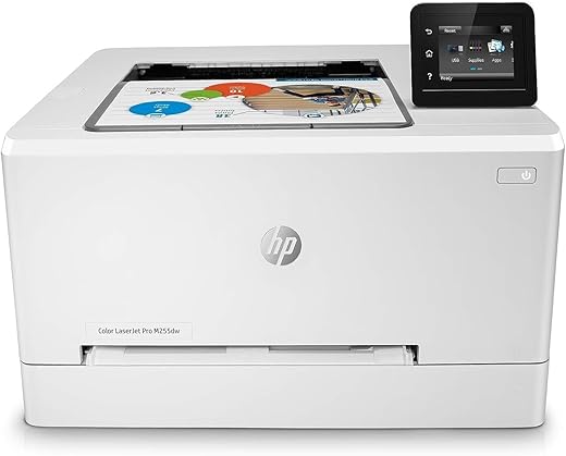 HP Color Laserjet Pro M255DW, Duplex Color Laser, Worry free Dual band Wi-Fi Printer, Ulta-fast printing speed, Network support