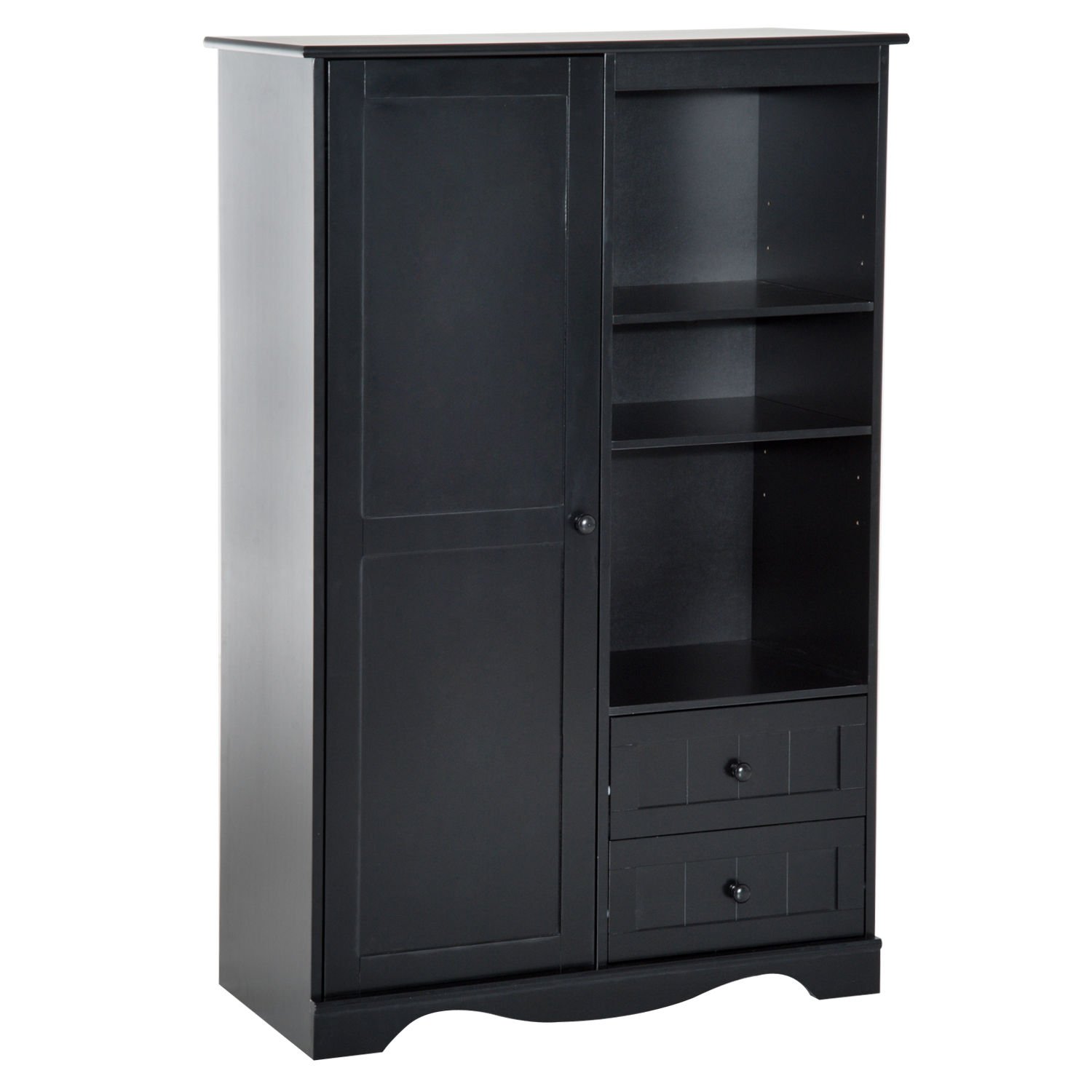 Homcom 3 Drawers Storage Wardrobe Door Chest Wooden Cabinet