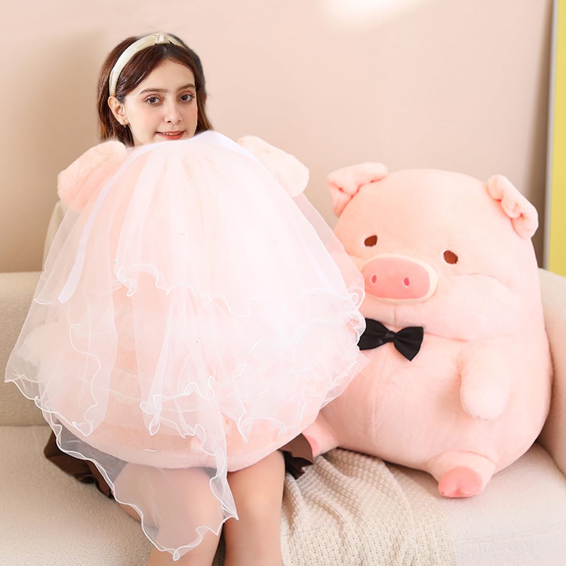 Amazon.co.jp: ELAINREN カップルブタのぬいぐるみ 結婚式用ギフト