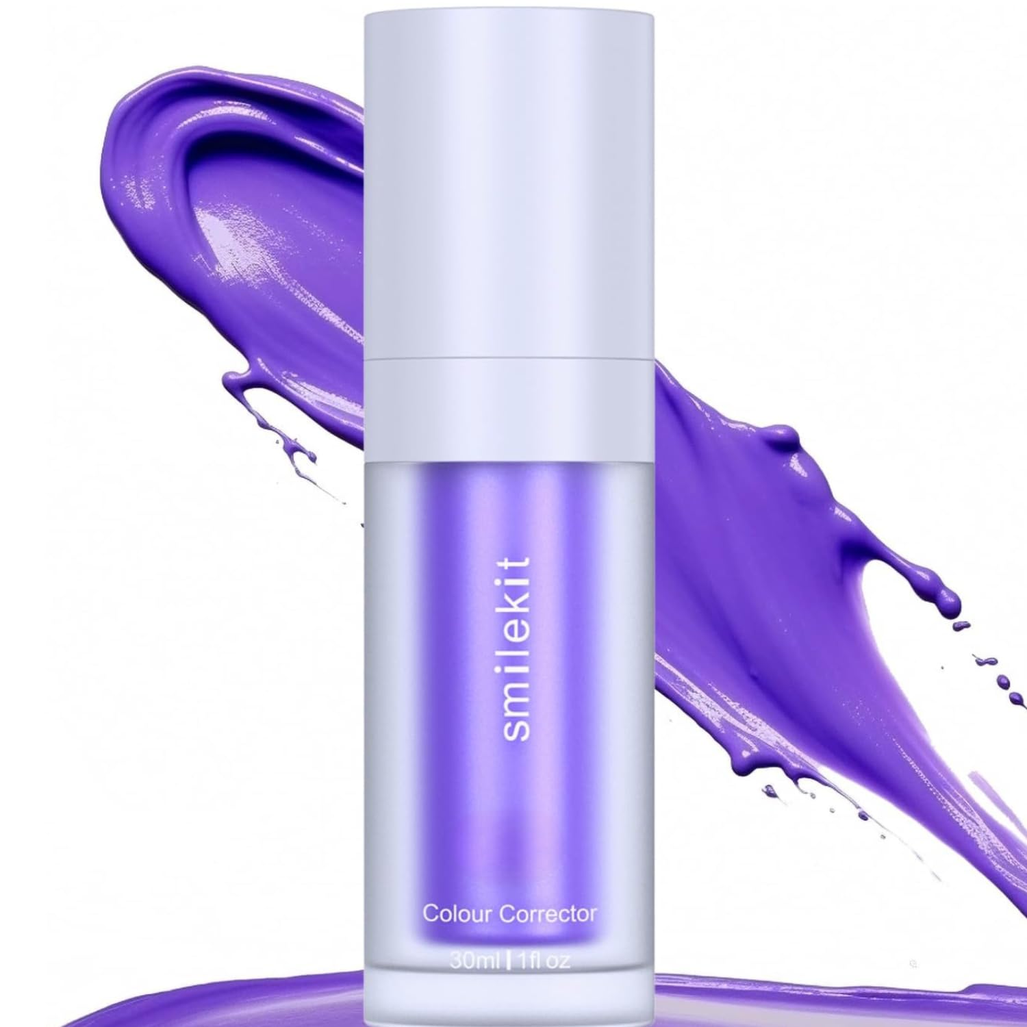 Teeth Colour Corrector Purple Toothpaste For Teeth Whitening, Teeth Whitening Purple Serum, Purple Toothpaste For Yellow Teeth, Tooth Stain Removal, Purple Teeth Gel, Teeth Whitening Booster (30ml)