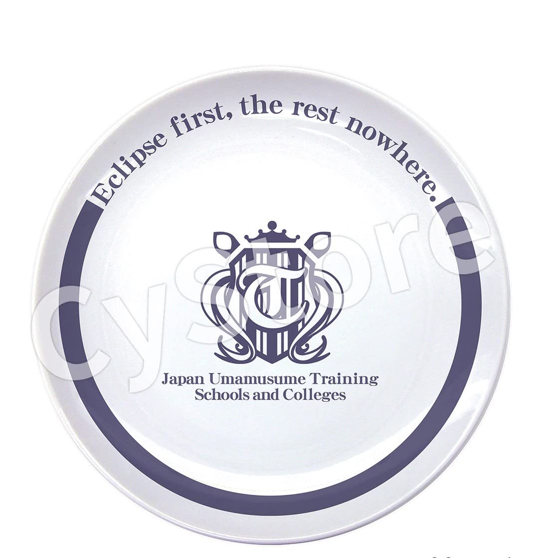 Cospa Uma Musume Pretty Derby Tresen School Insignia 8.3 inches (21 cm) Rice Plate, Approx. 8.3 inches (21 cm), Made of Ceramic