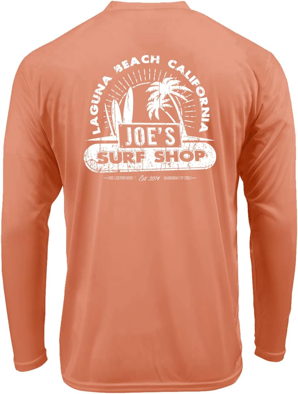 JOES SURF SHOP Men's Vintage Beach UPF 50 Long Sleeve Sun Shirt XS-4XL