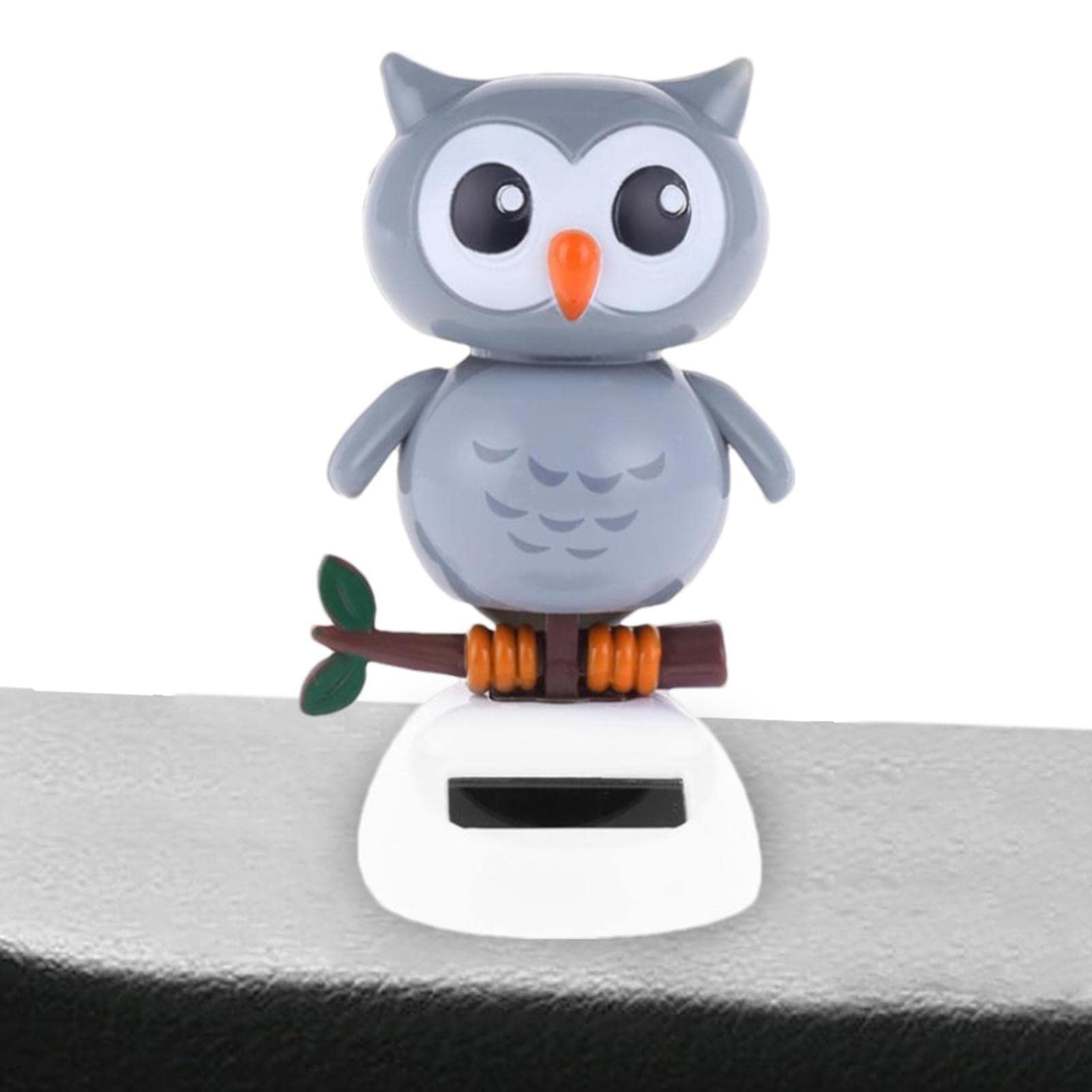 Bexdug Dashboard Decorations, Car Dashboard Decor Cute Owl Figurine Statue, Shaking Head Owl Car Accessories, Small Gadget Decor for Car, Desk, Window