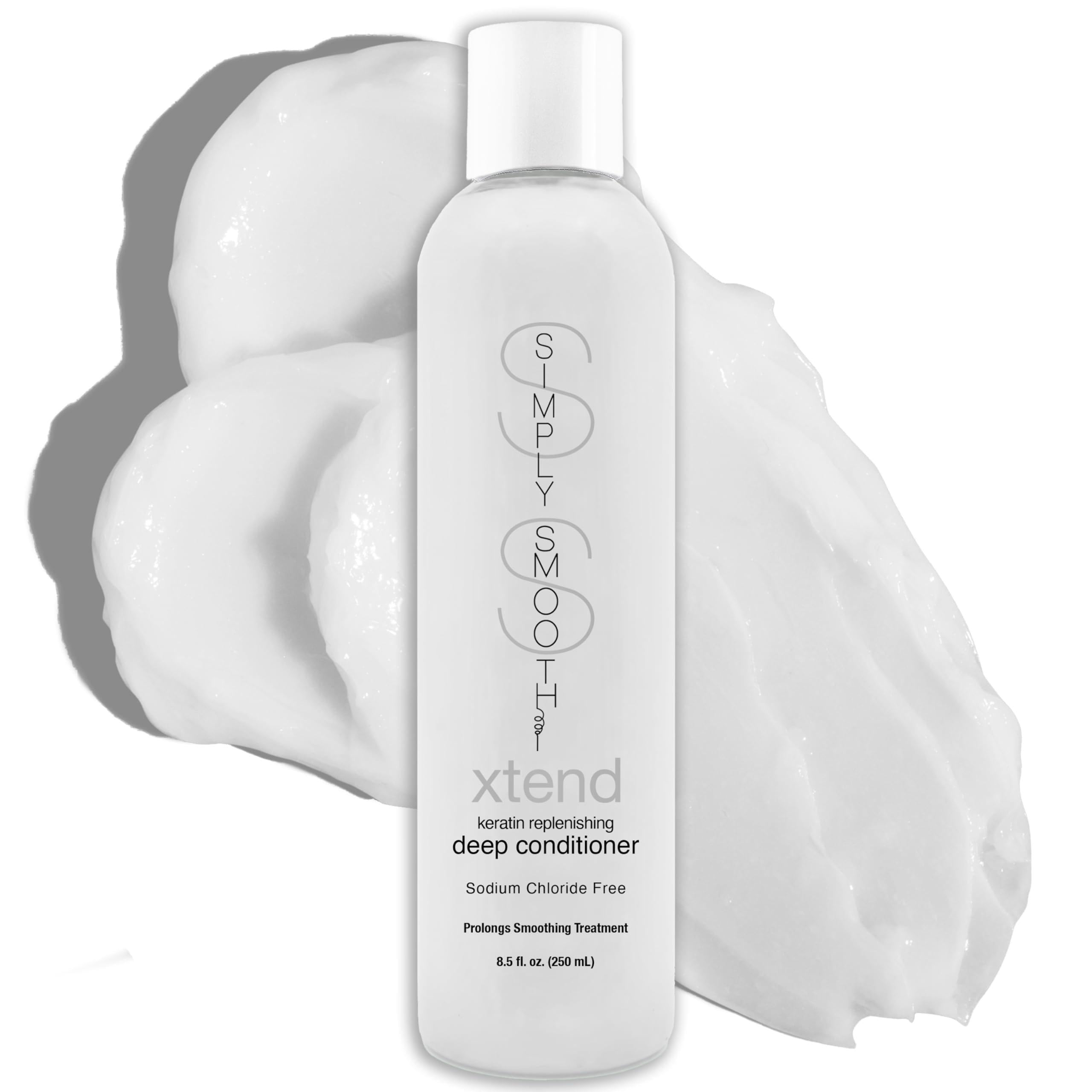 SIMPLY SMOOTH Xtend Keratin Deep Conditioner – Lightweight Hydrating Hair Mask for Dry, Damaged, Color-Treated, Curly, and Keratin-Treated Hair –