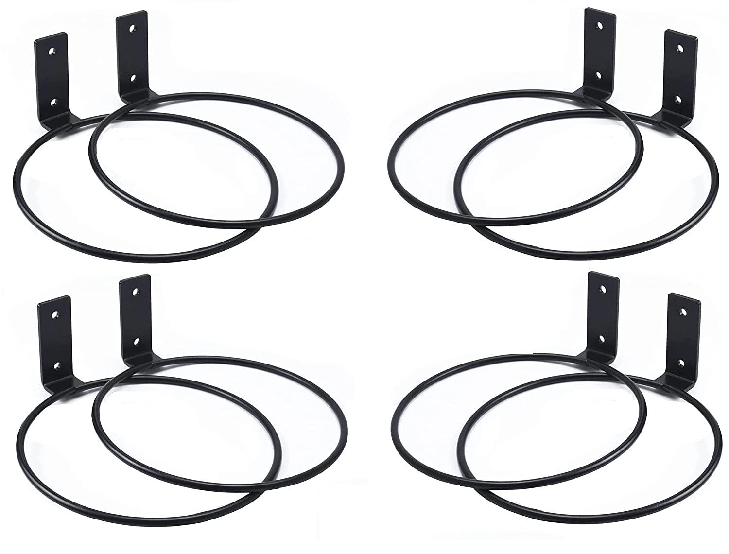 Unique Art 8X/Set Plants Ring Holder Flower Pot Holder Wall Mounted