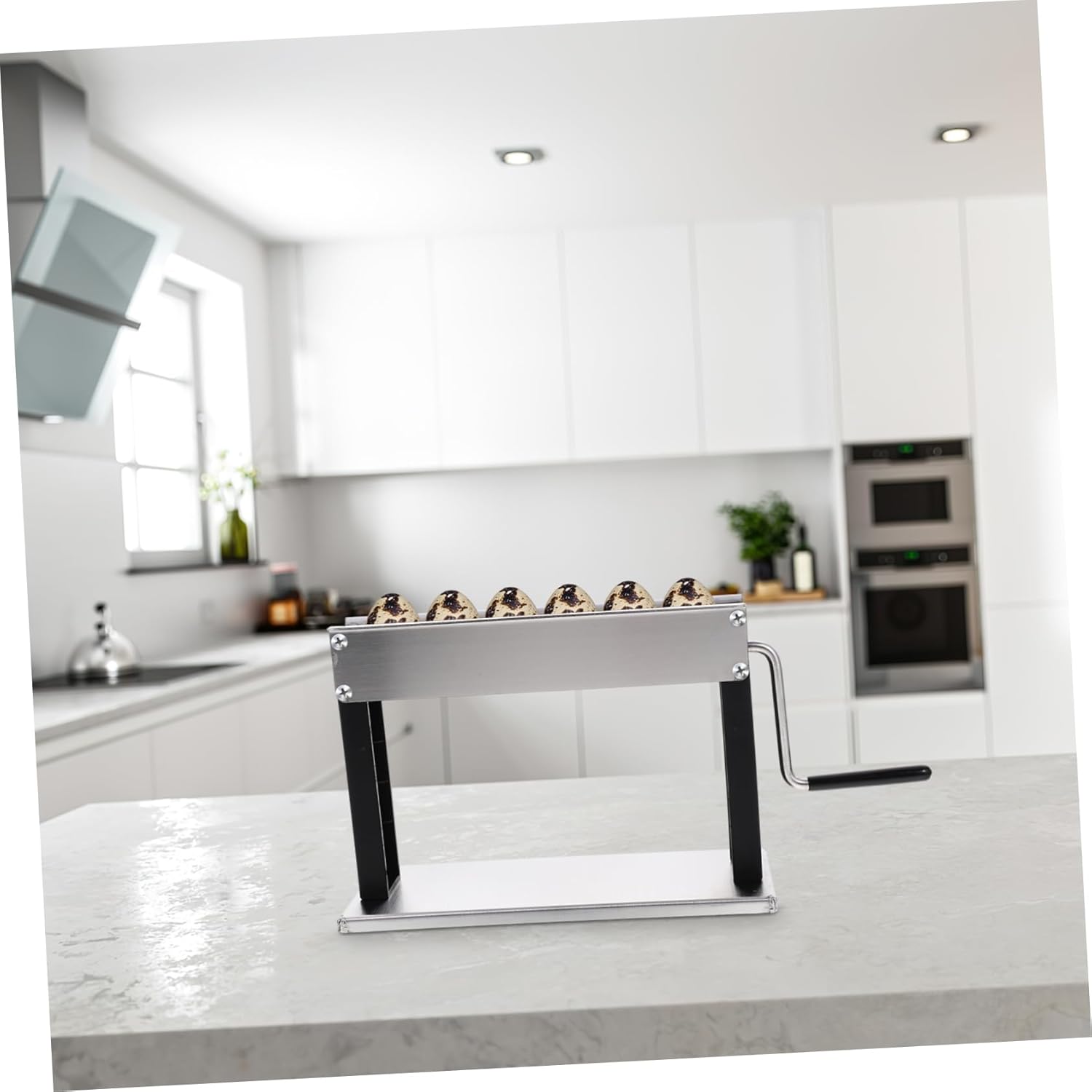 Garneck Manual Quail Egg Peeler Machine Sheller for Boiled Eggs Efficient Kitchen Tool for Home Use Per Hour