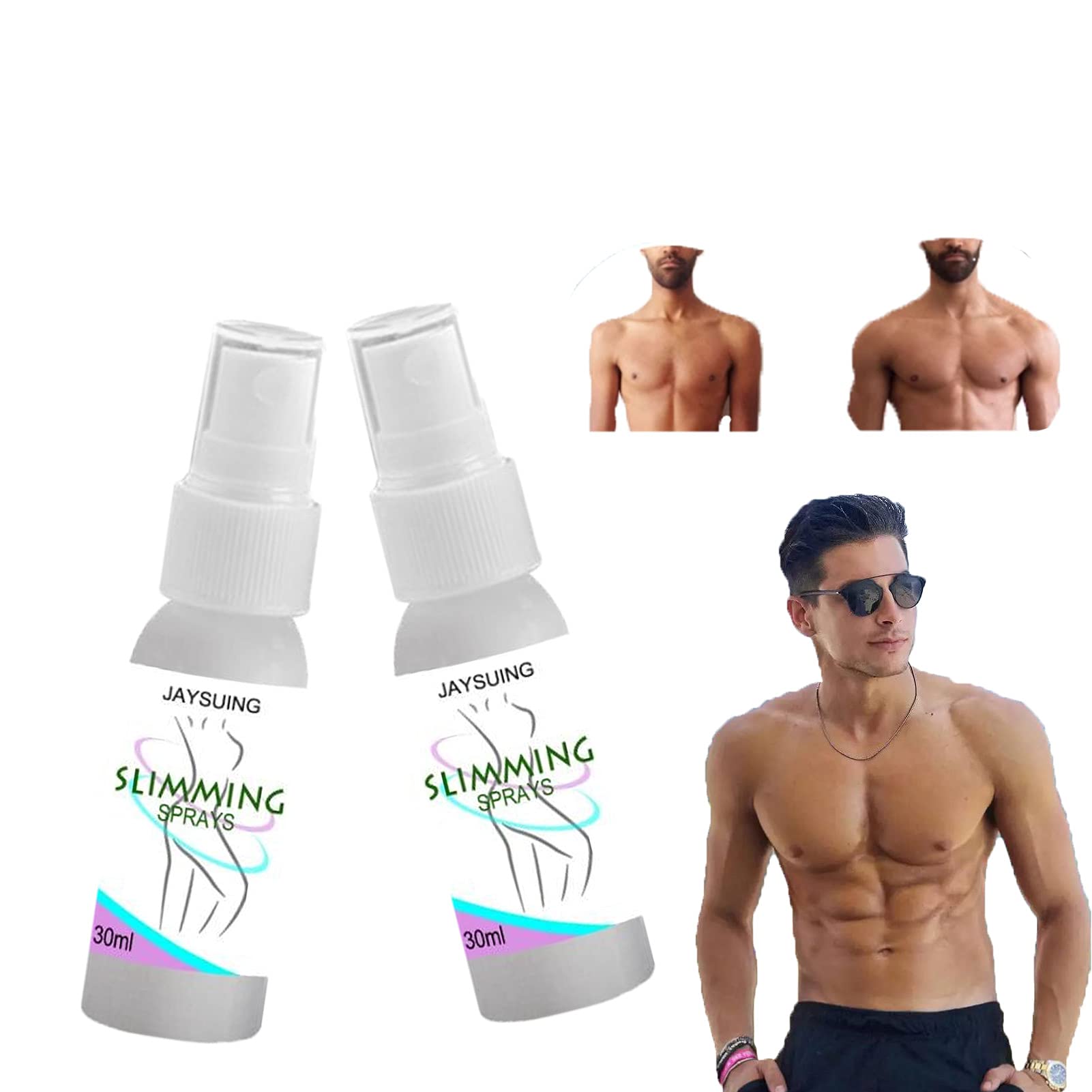 GYBN Gynecomastia Cellulite Melting Spray, Anti Cellulite Spray, Safe Cellulite-free Slimming Spray, Cellulite Removal Cream for Thighs and Butt Fast (2PCS 30ML)