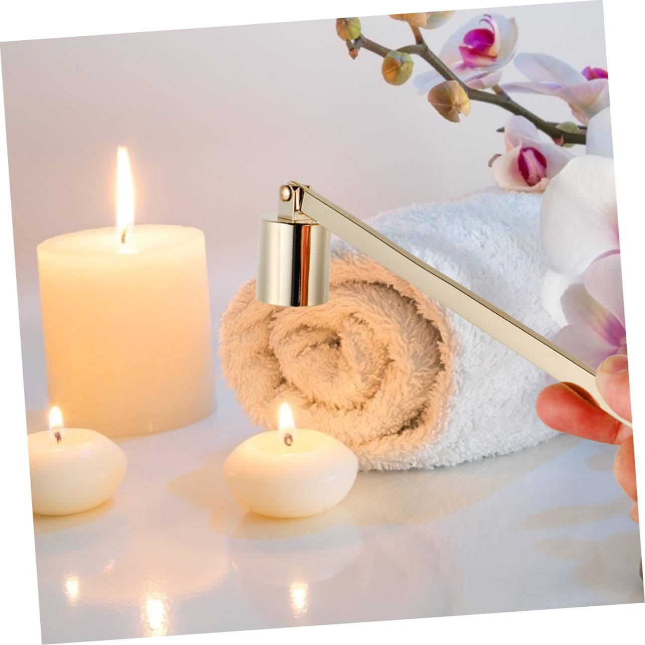 IMIKEYA 8stücke Vintage Kerzenlöscher Mit Langem Griff Dekoratives Kerzenzubehör Für Zuhause Auslöschen Von Teelichtern Und Aromakerzen
