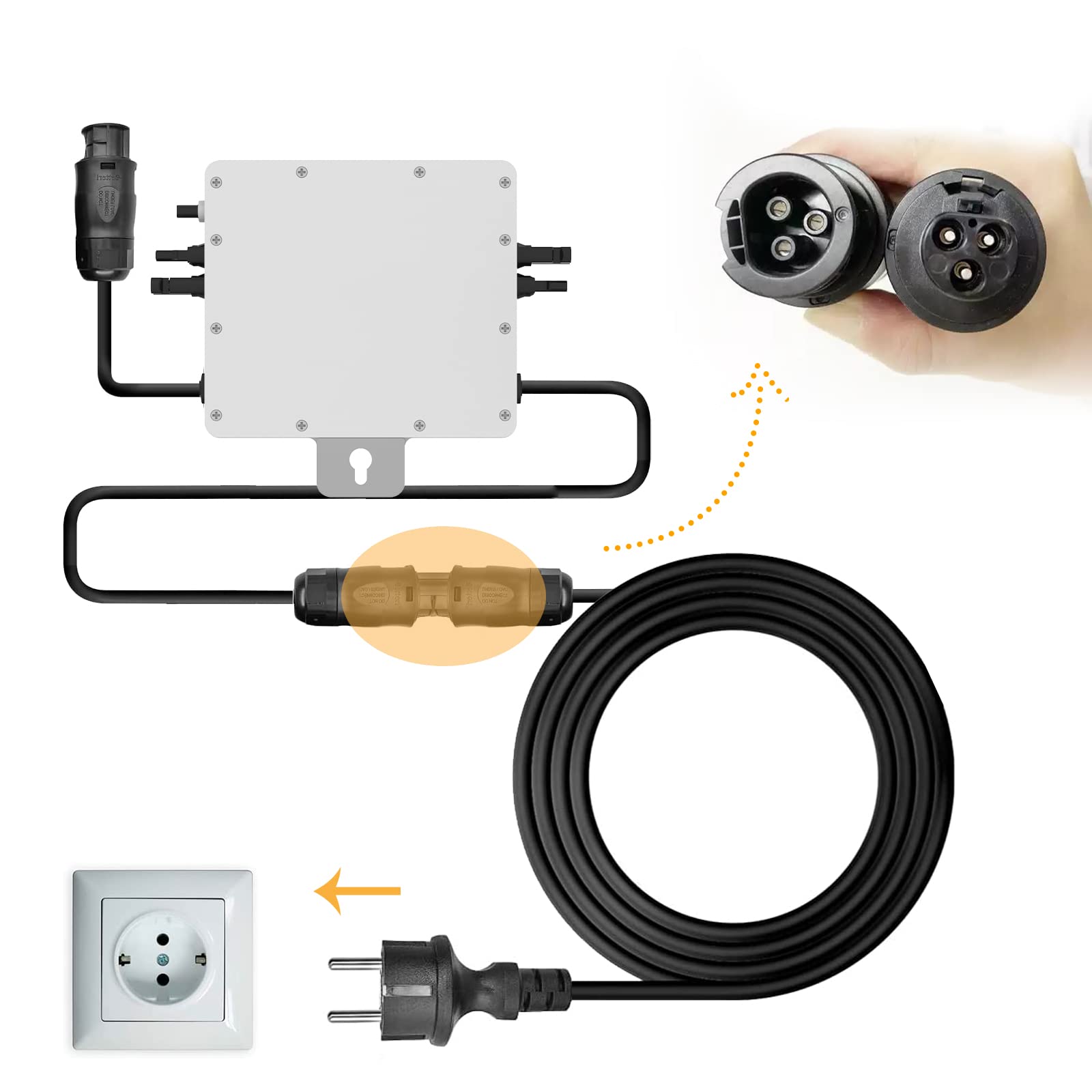 enjoy solar® Betteri® BC01 Kabel połączeniowy do mikroinwerterów 5 metrów