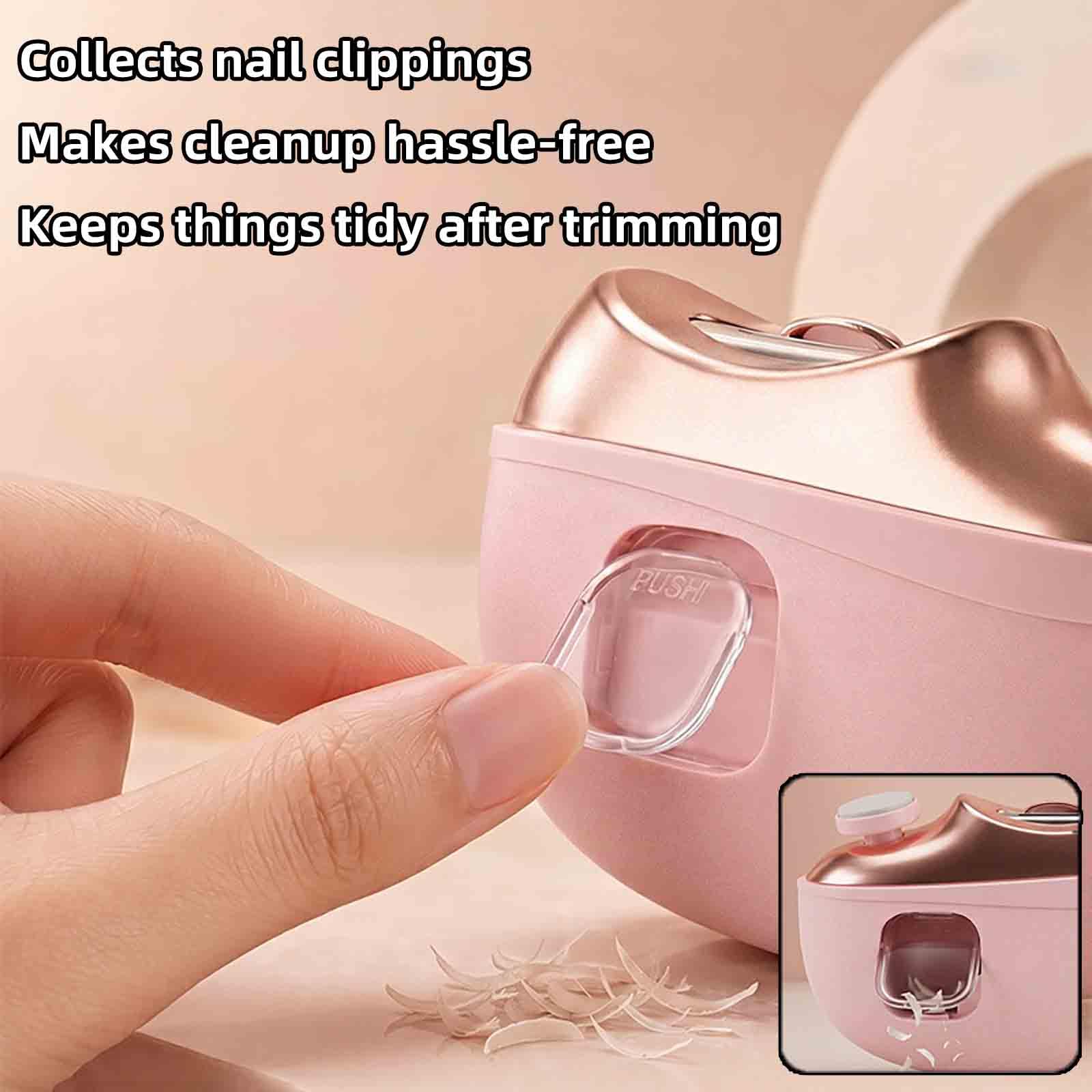 Fresa Per Unghie Tagliaunghie Elettrico Taglia Unghie Automatico (Pink)